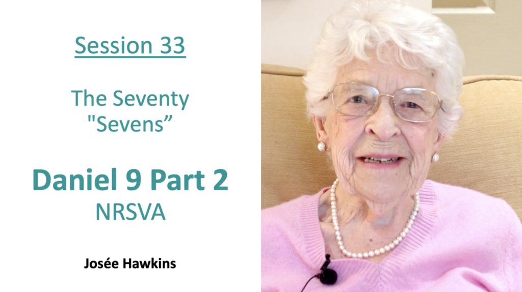 Josee Hawkins Bible Study Reading Video Daniel 9 Part 2